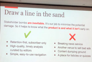 Draw a line in the sand - Richard Holden – How the Economist is changing the way it builds digital products - IMG_7135
